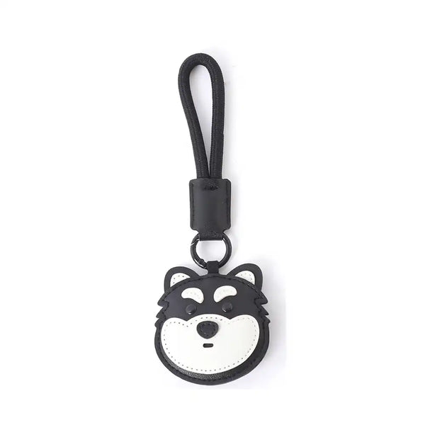 Cute Faux Leather Dog Keychain Strap – Fun Gift for Dog Lovers & Pet Parents