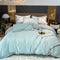 Embroidered Marble Pattern Ice Silk Cooling Bed Sheet Set