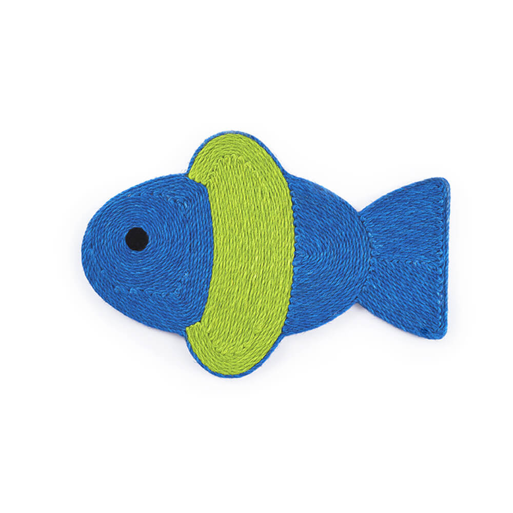 Fish Shaped Decorative Sisal Suction Cups Cat Scratching Board