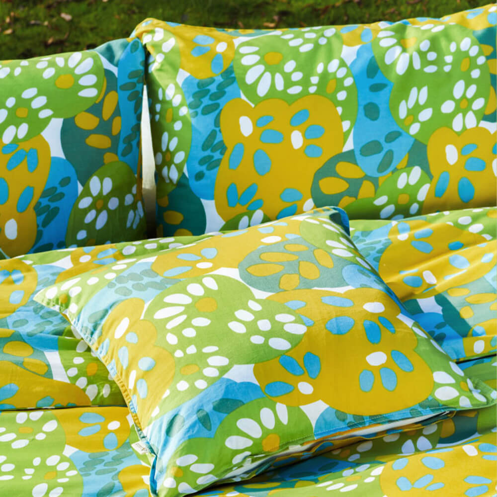 Funky Floral Playful Comfort Cotton Duvet Cover Bed Sheet Set