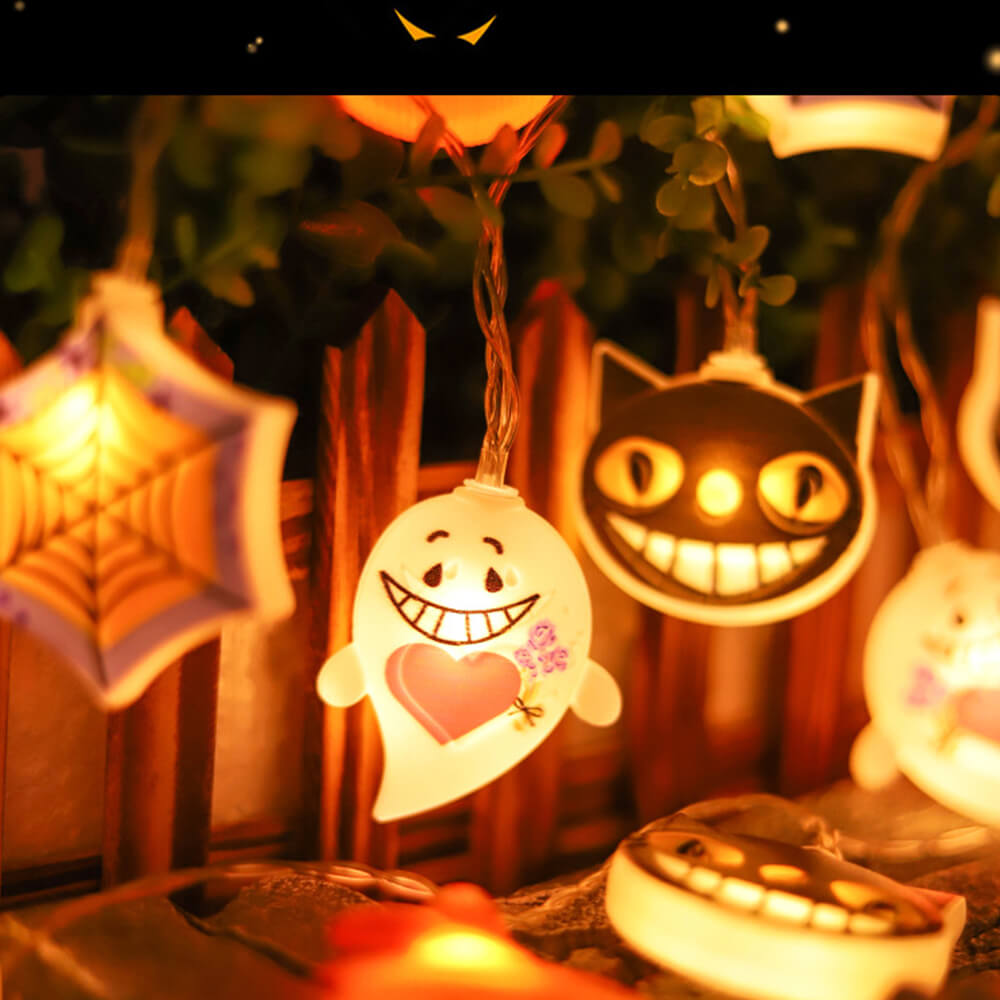 Halloween Pumpkin Ghost Decorative Light LED String Light