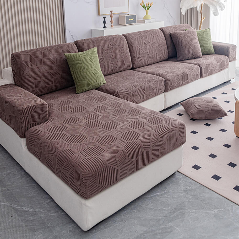 Honeycomb Pattern Waterproof Stretch Full-Cover Magic Couch Cover