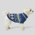 Knitted Fair Isle Diamond Dog Sweater
