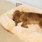Long Plush - Lit pour chien à sommeil profond à support carré