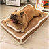 Luxurious Retro Faux Leather Sleep Dipe Did Dog Cama con almohada