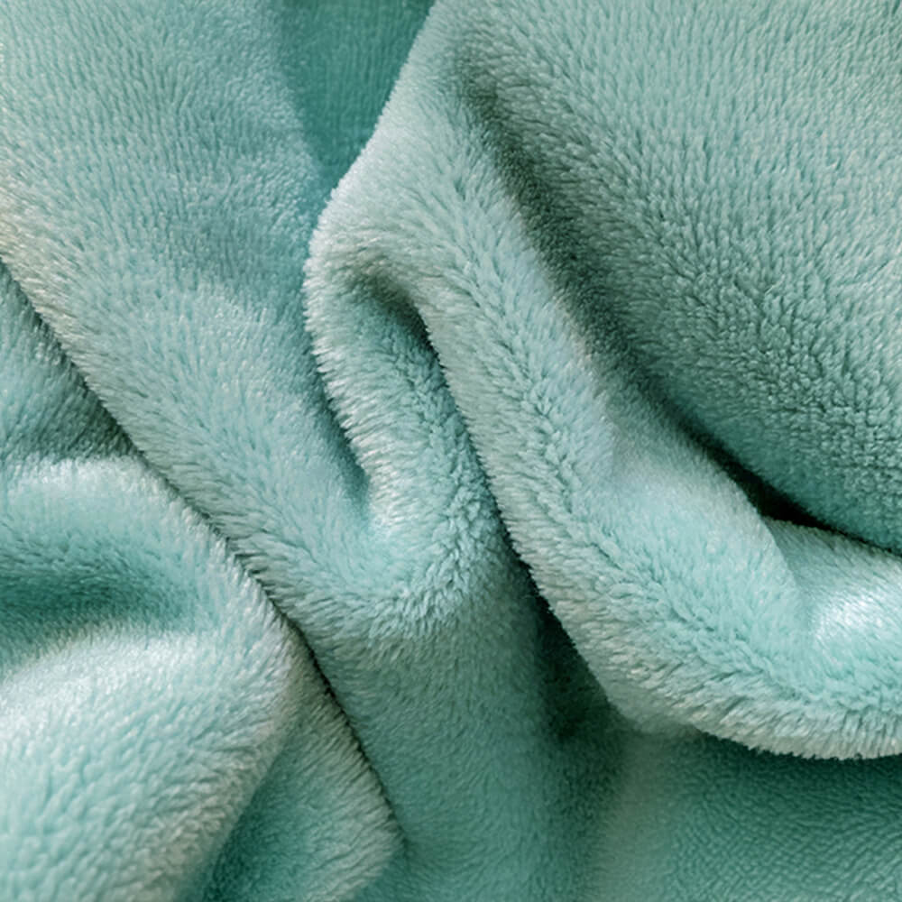 Double-Sided Thick Microplush Fleece Flat Sheet Blanket