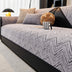 Modern Luxe Two-Tone Chenille Non-Slip Couch Cover