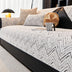 Modern Luxe Two-Tone Chenille Non-Slip Couch Cover