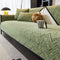 Modern Luxe Two-Tone Chenille Non-Slip Couch Cover