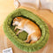 Support orthopédique ovale, lit confortable pour chien et chat, amovible