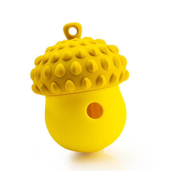 Forma de piña Flugación interactiva Bola de alimentación lenta comedero para perros juguete