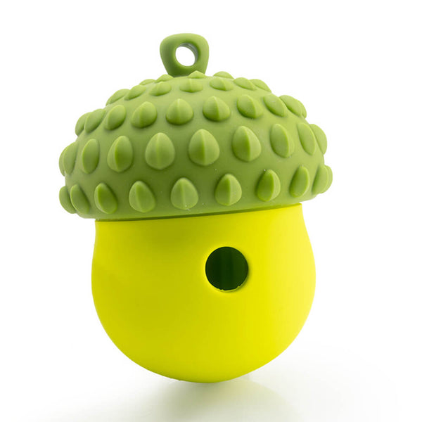 Forma de piña Flugación interactiva Bola de alimentación lenta comedero para perros juguete