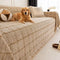 Plush Quilted Classic Checkered Comfortable Thickened Couch Cover