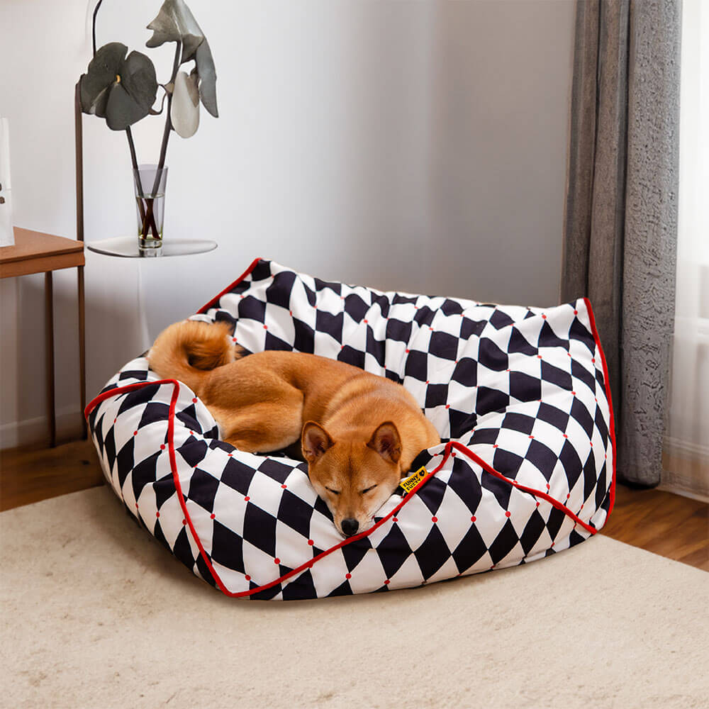 FunnyFuzzy Polygonal Pet Bean Bag Chair