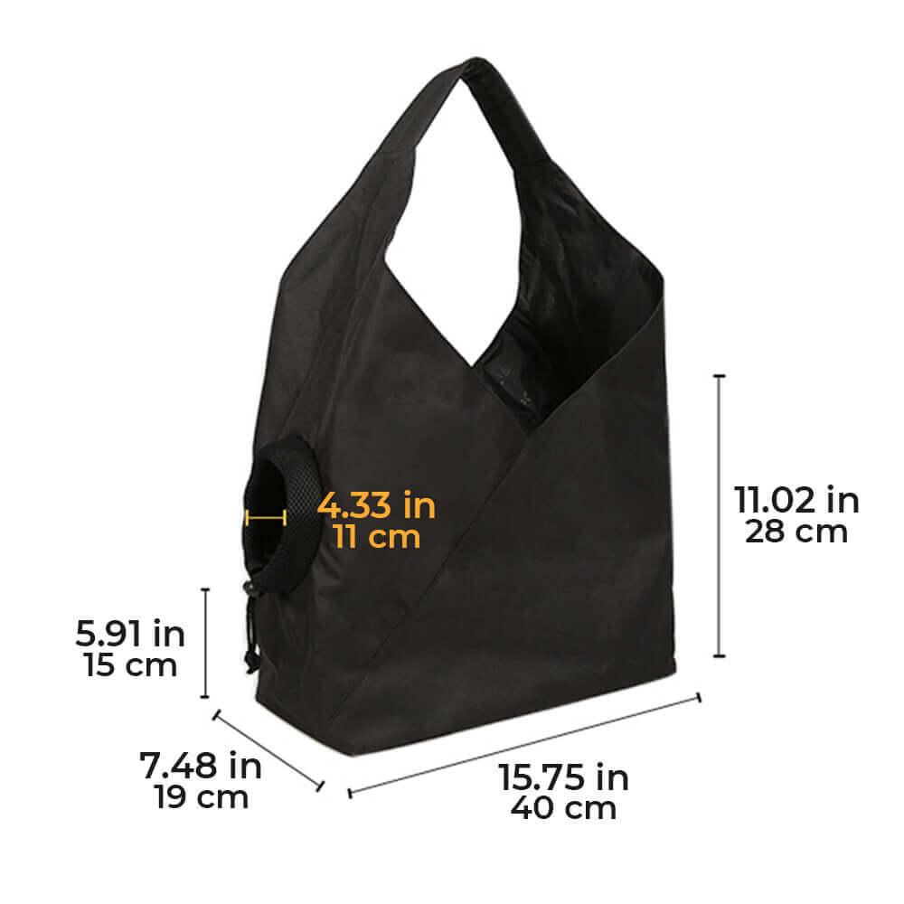 Bolso de hombro portátil ligero multiusos impermeable para mascotas