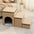 Portable Multi-Functional Foldable Dog Stairs with Storage and Condo