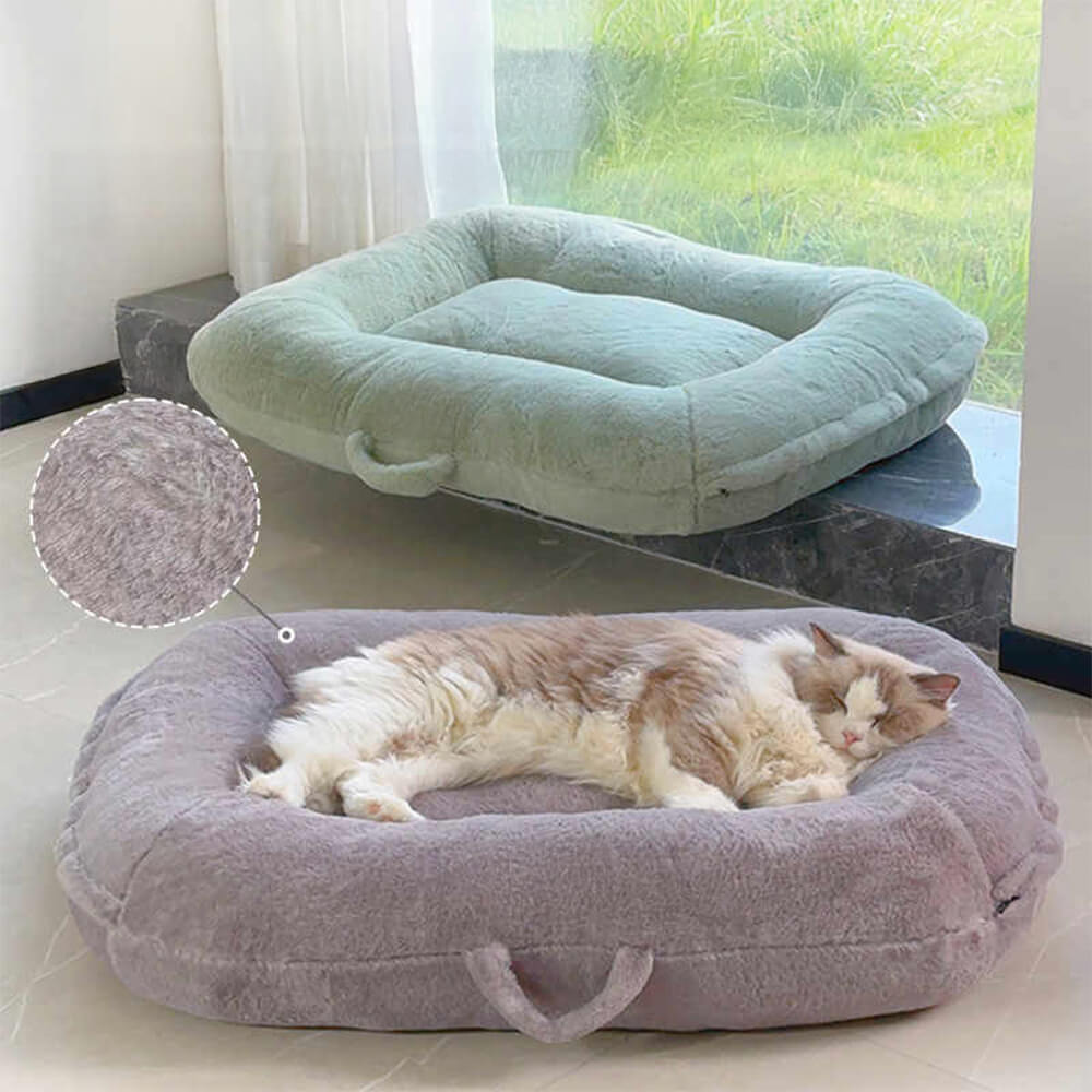 Skin-Friendly Warm Fully Support Washable Large Dog & Cat Sleeping Mat Bed