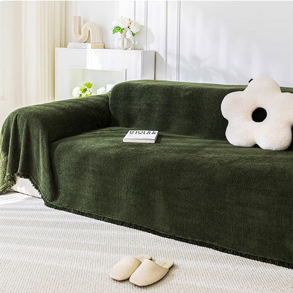 Soft Plush Waterproof Multi-Purpose Sofa Protection Couch Cover