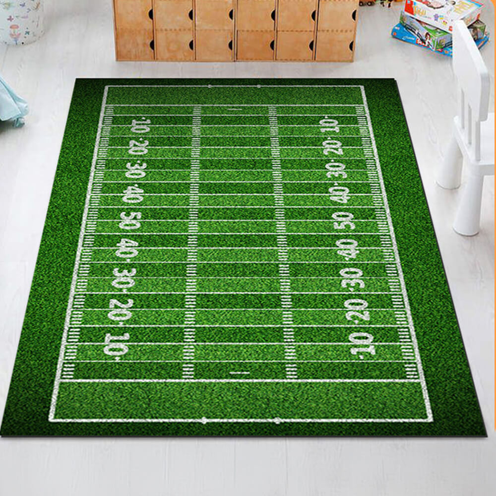 Tapis de décoration intérieure antidérapant et résistant aux rayures de la série Sports