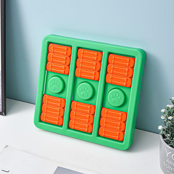 Square Interactive Slow Feeder Dog Puzzle Toy