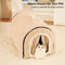Striped Cave-Style Warm Deep Sleeping Snug Cat Cave Dog House