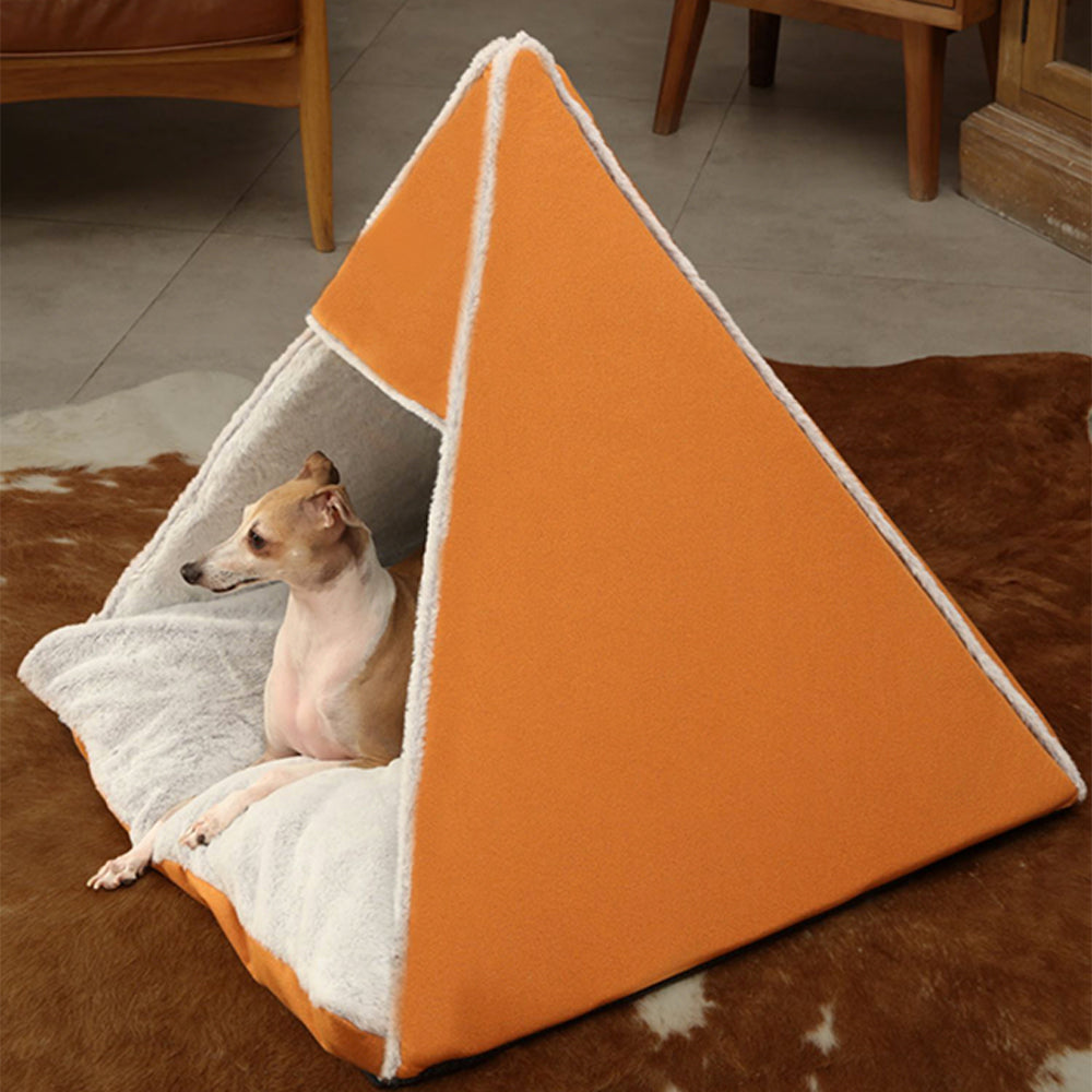 Triangle Large Space Warm Skin-Friendly Camping Dog & Cat Tent Bed