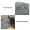 Alfombra de puerta de chenille ultra absorbente de chenille para patas de perros fangosas