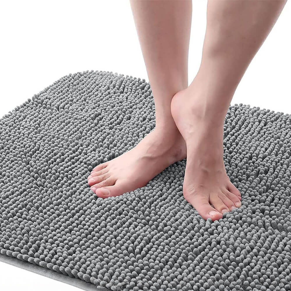 Ultra-Absorbent Non-Slip Chenille Front Door Mat for Muddy Dog Paws