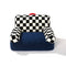 Canapé-lit vintage à carreaux lavable et confortable pour chien et chat