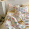 Watercolor Heart Gradient Cotton Duvet Cover Bed Sheet Set