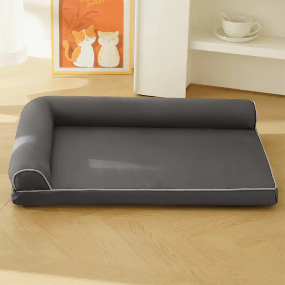 Waterproof Egg Foam Orthopedic Bed with L Bolster Sides Large Dog Bed