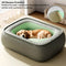 Cama de perros de soporte completo resistente a los arañazos de cuero no resistente al agua