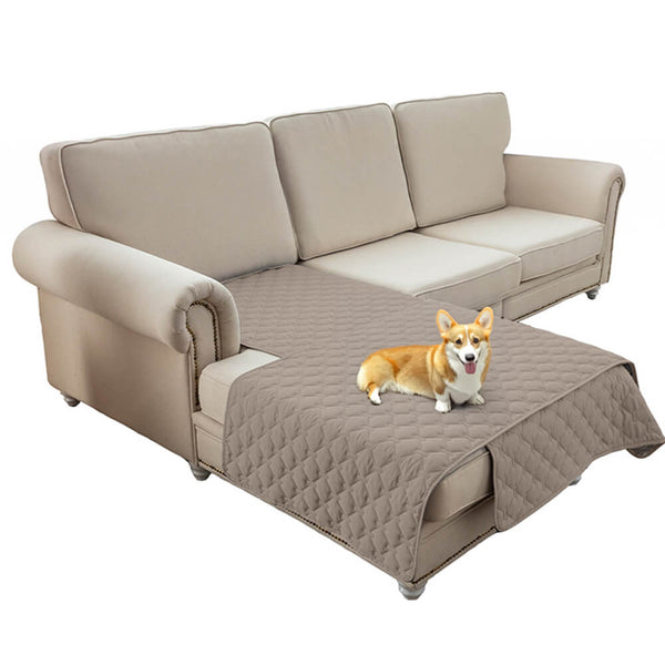 Cubierta de sofá de mascotas de diamantes impermeables y no deslizantes: protección elegante para muebles