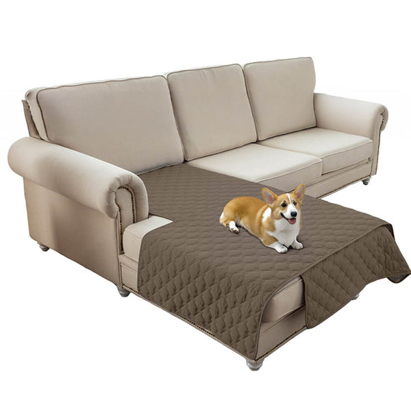 Cubierta de sofá de mascotas de diamantes impermeables y no deslizantes: protección elegante para muebles