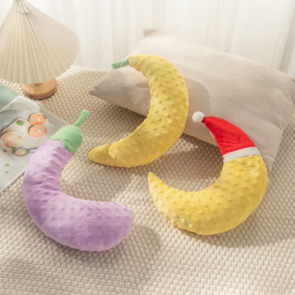 Banana Soft en forma de U Cuello en forma de U Permanja y almohada de gato