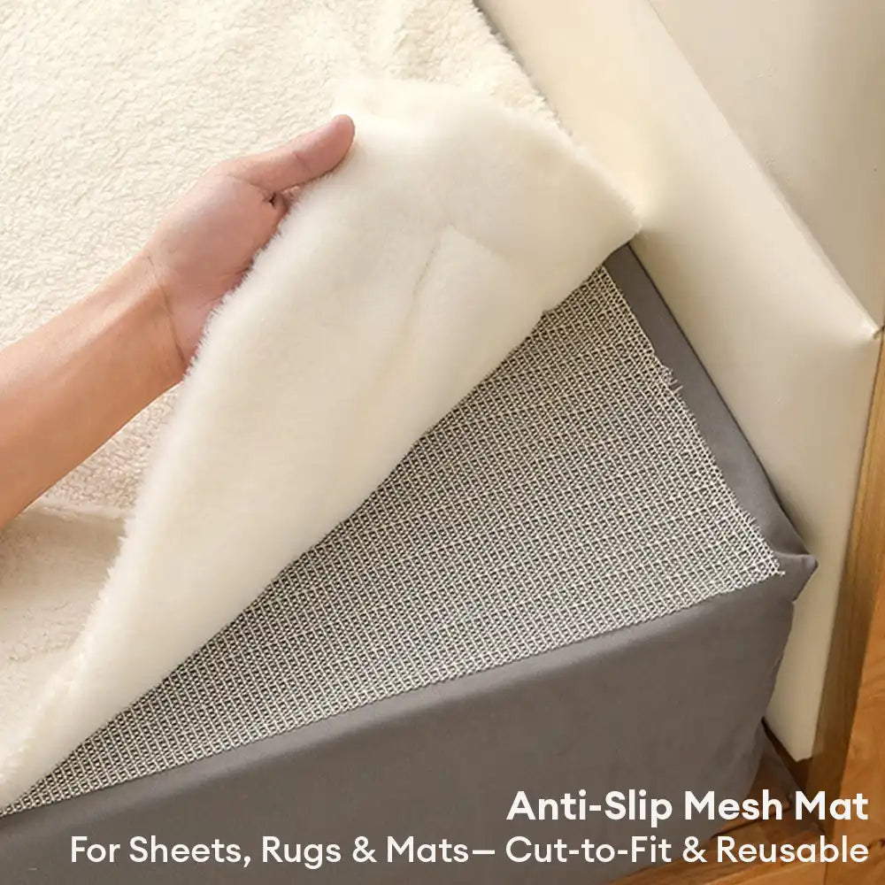 Almohadilla antideslizante multiusos de PVC, recortable a medida, para alfombras, camas y sofás. & Más
