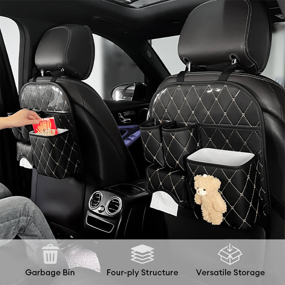 Bolsa de almacenamiento para el asiento del asiento del automóvil del patrón del diamante