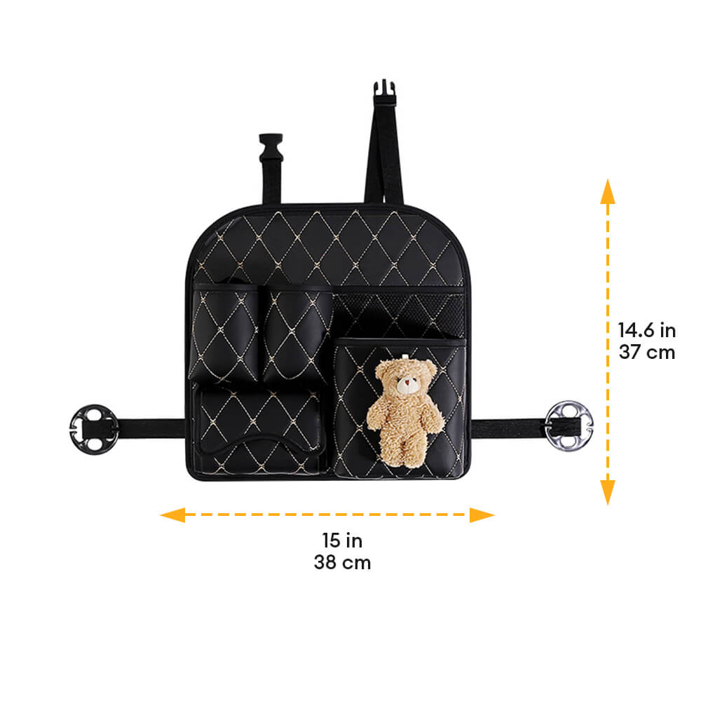 Bolsa de almacenamiento para el asiento del asiento del automóvil del patrón del diamante