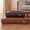 Durable and Easy-Clean Waterproof Leather Dog Bed