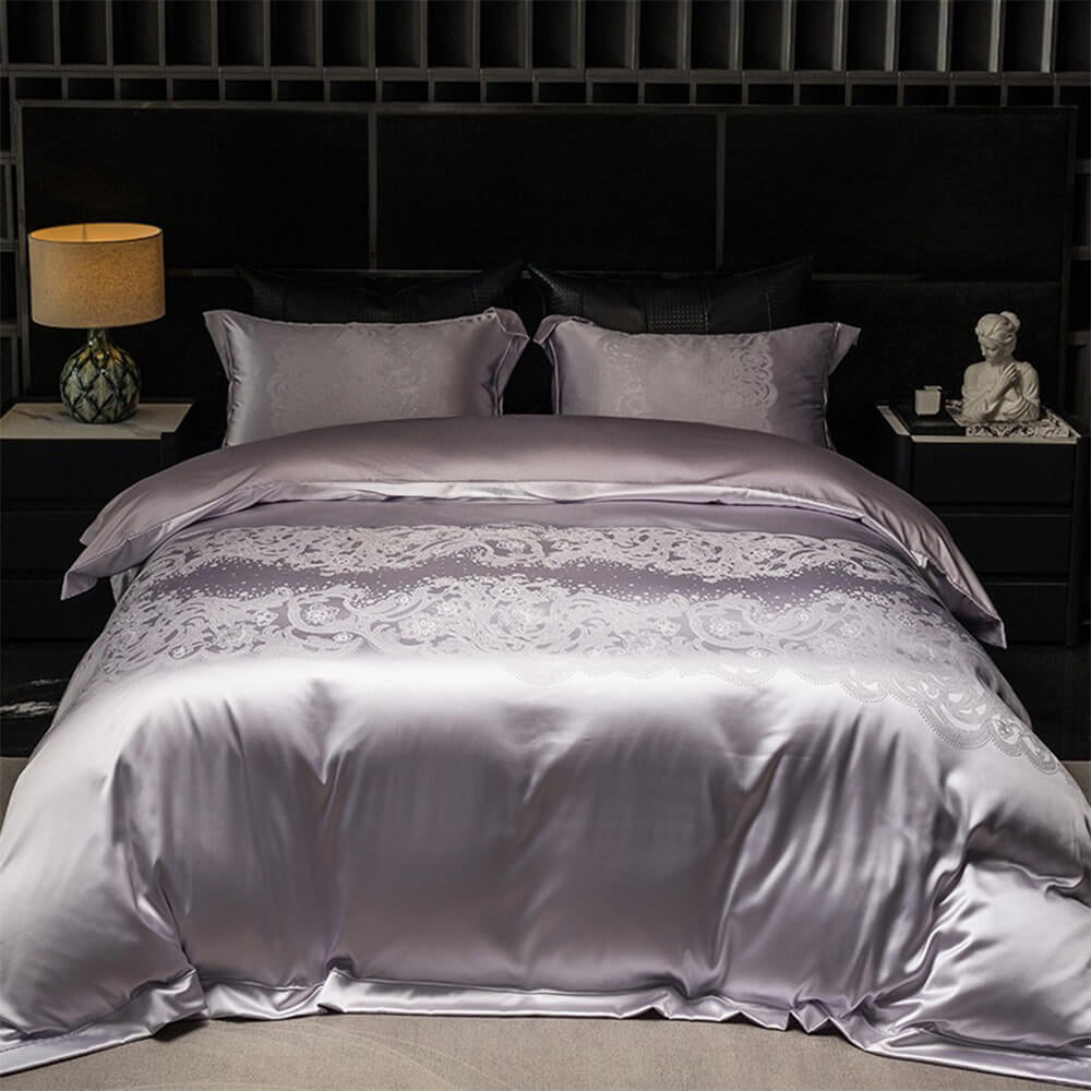 Elegant Luxury Silky High-Density Tencel Cotton Bed Sheet Set