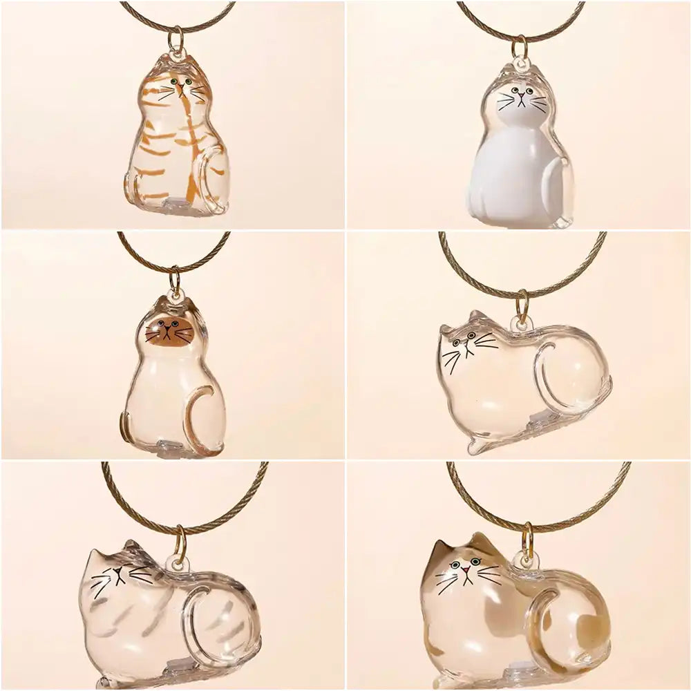 Multi-Pack Mini Pet Hair Capsule Keychain Charm for Dog & Cat Lovers
