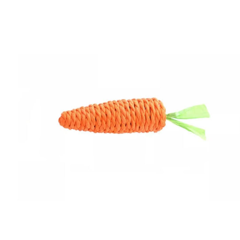 Natural Sisal Carrot Chew Toy Bite-Resistant Cat Teething Toy