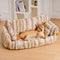 Cama nórdica y esponjosa extra acogedora y acogedora cama de perro y gato