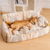 Cama nórdica y esponjosa extra acogedora y acogedora cama de perro y gato