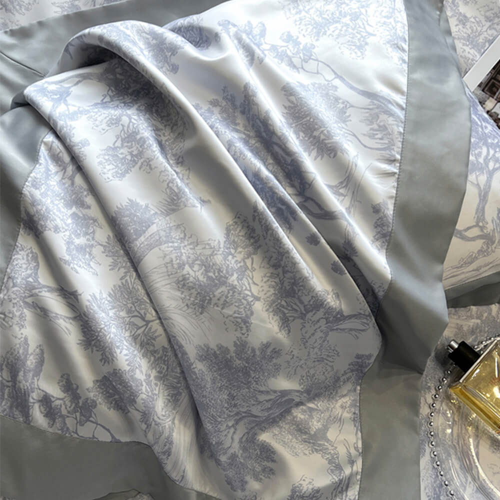 Set da letto estivo in seta da letto di seta di ghiaccio naturale di seta in seta estiva naturale