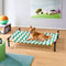 Erhöhtes Hundebett aus Aluminium im lebendigen Sommerdruck-Stil – Sommerparadies