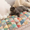Cubierta de sofá de protector de muebles para mascotas a cuadros a cuadros