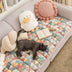 Cubierta de sofá de protector de muebles para mascotas a cuadros a cuadros