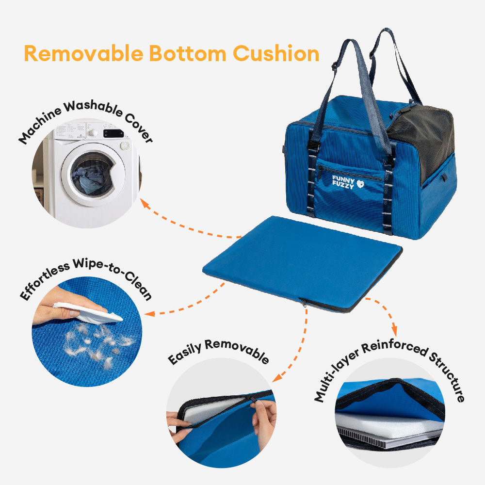 Lightweight Waterproof Safety Dog Booster Car Seat ＆ Pet Carrier - Gympet