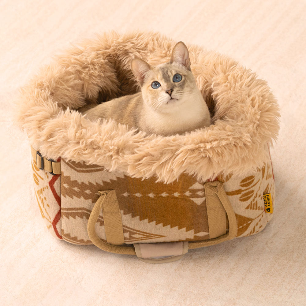 Large Reversible All-Season Indie Boho Cat Carrier - Wondernap